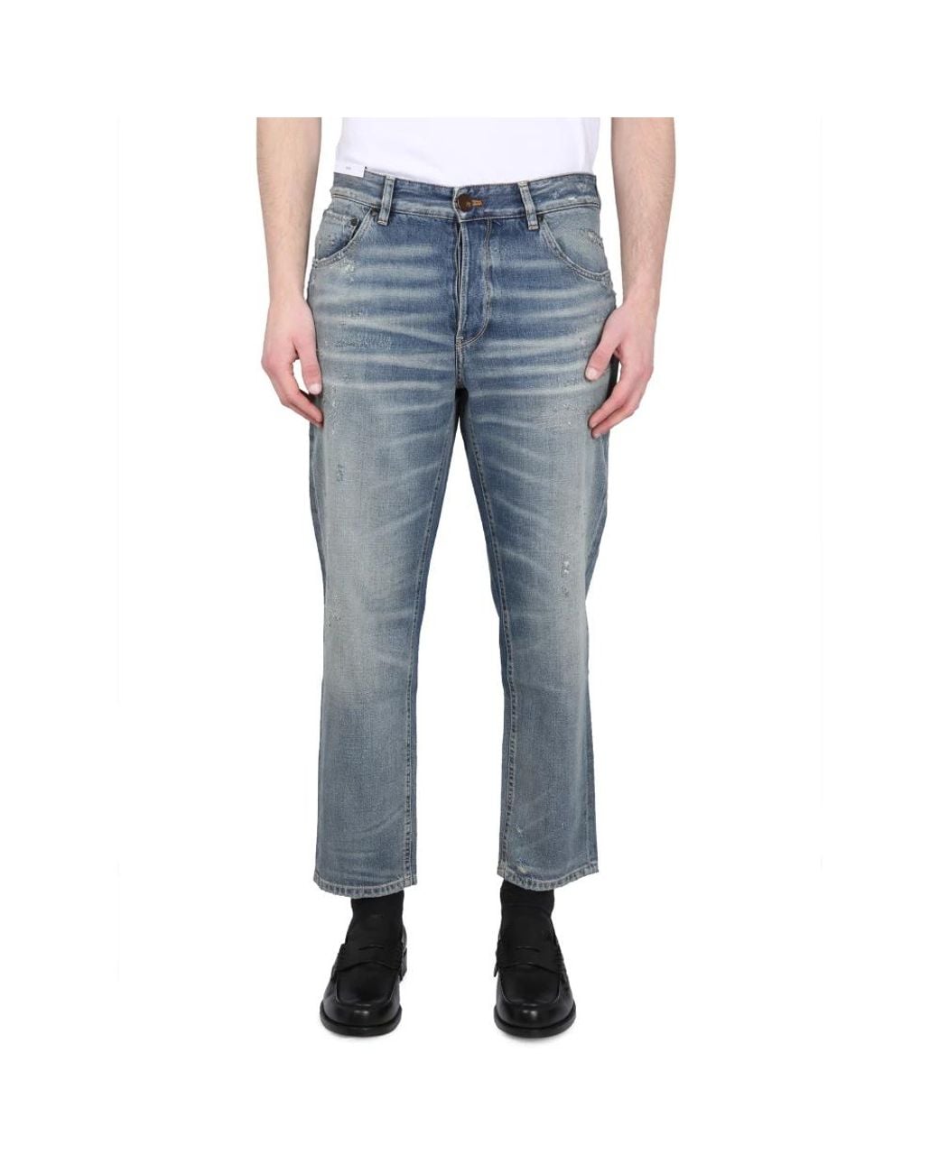 PT Torino Blue Straight Jeans for men
