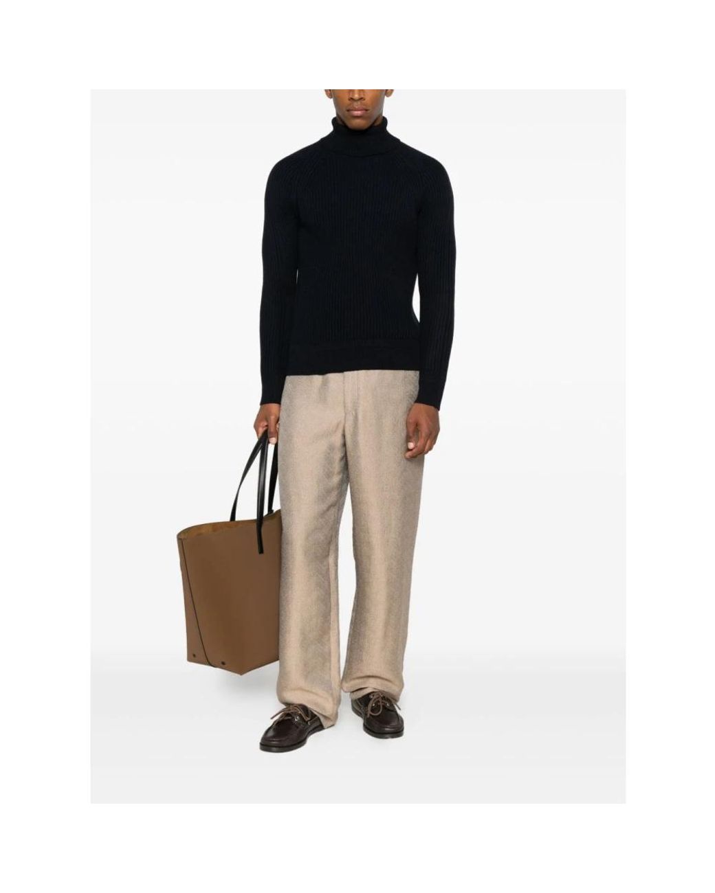 Zanone Black Turtlenecks for men