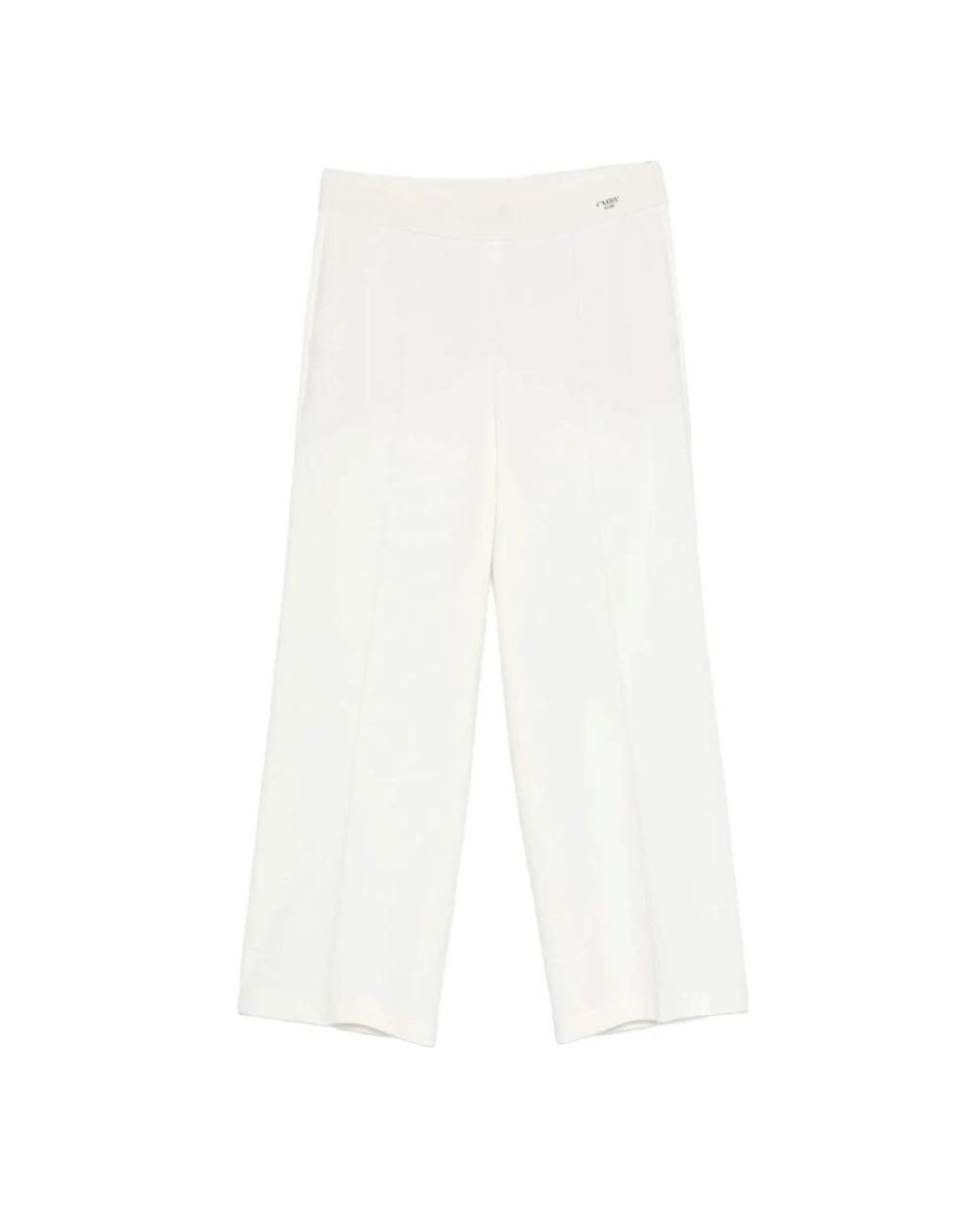 Cambio White Wide Trousers