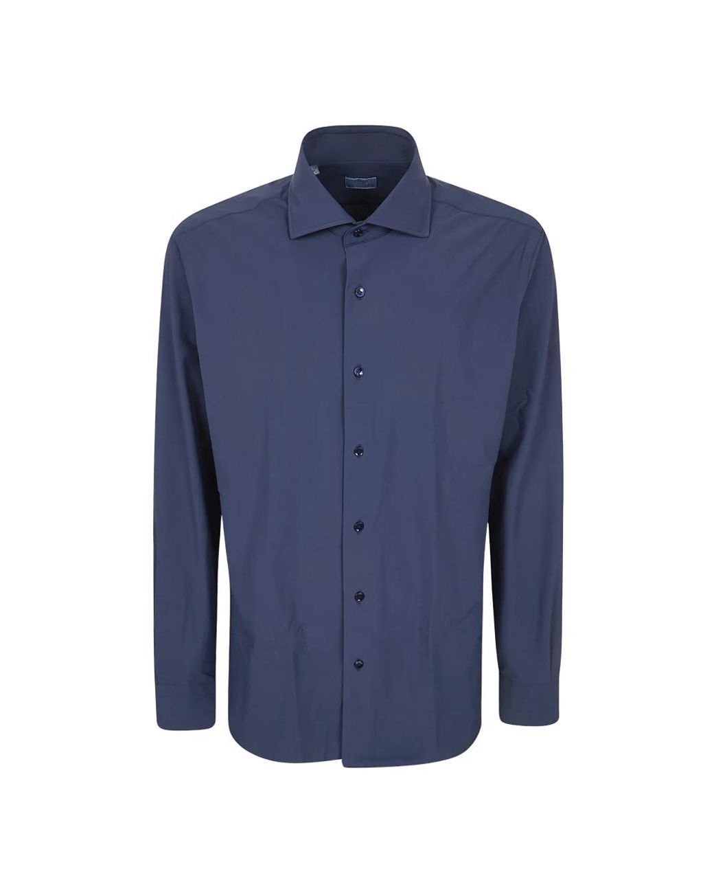 Barba Napoli Blue Casual Shirts for men