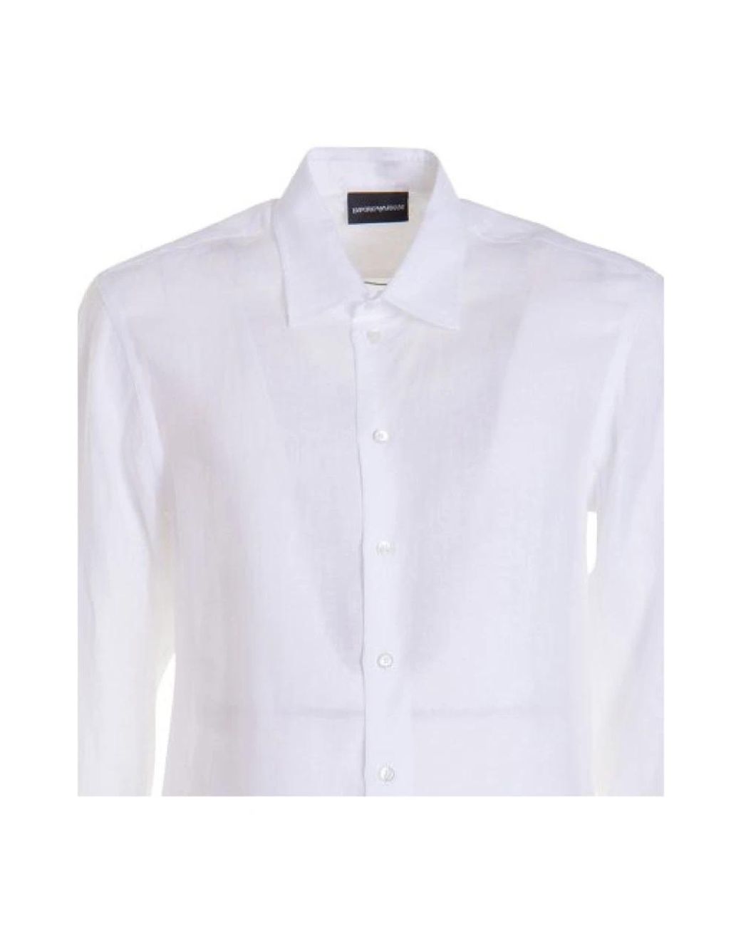 Emporio Armani White Formal Shirts for men