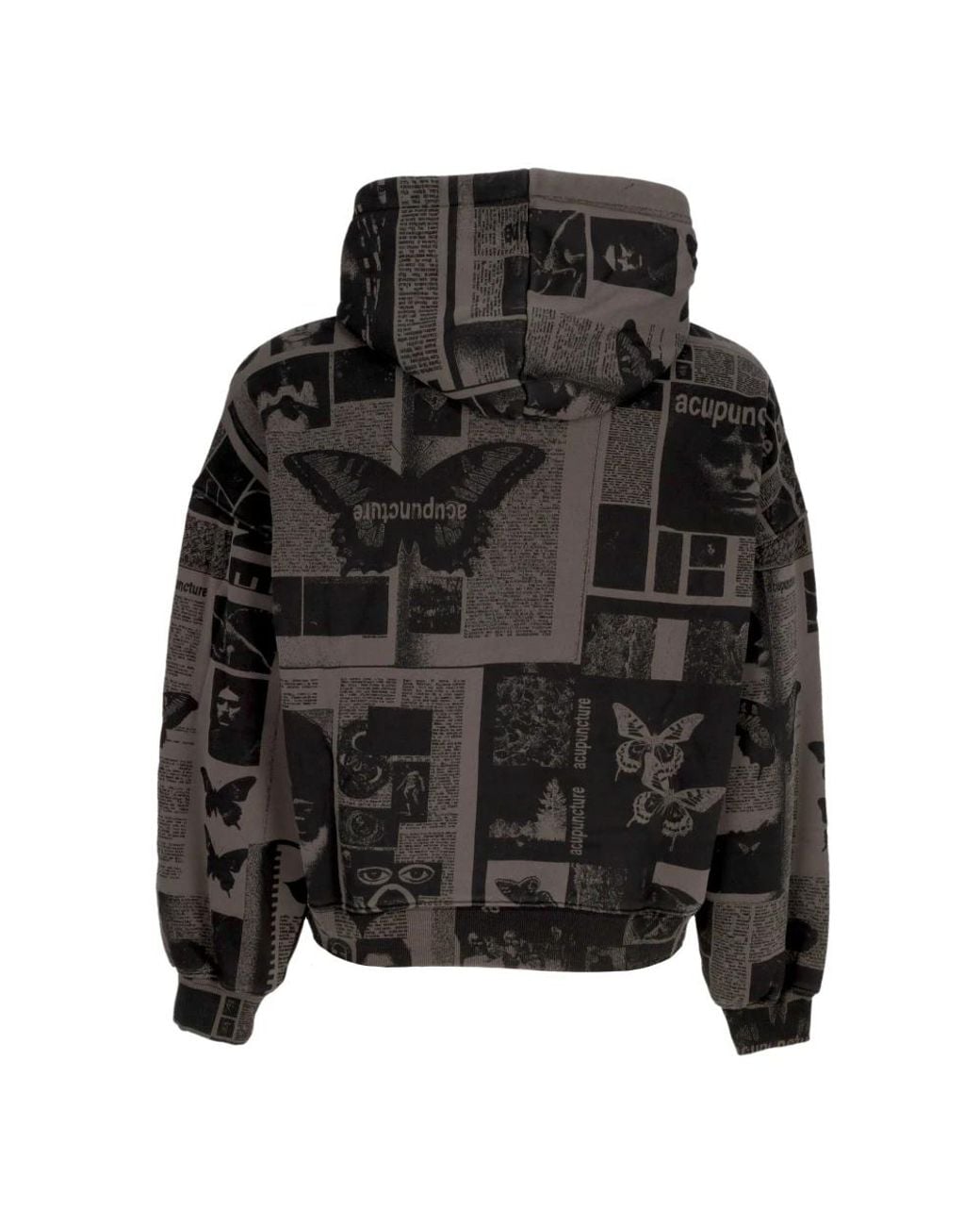 Acupuncture Black Hoodies for men