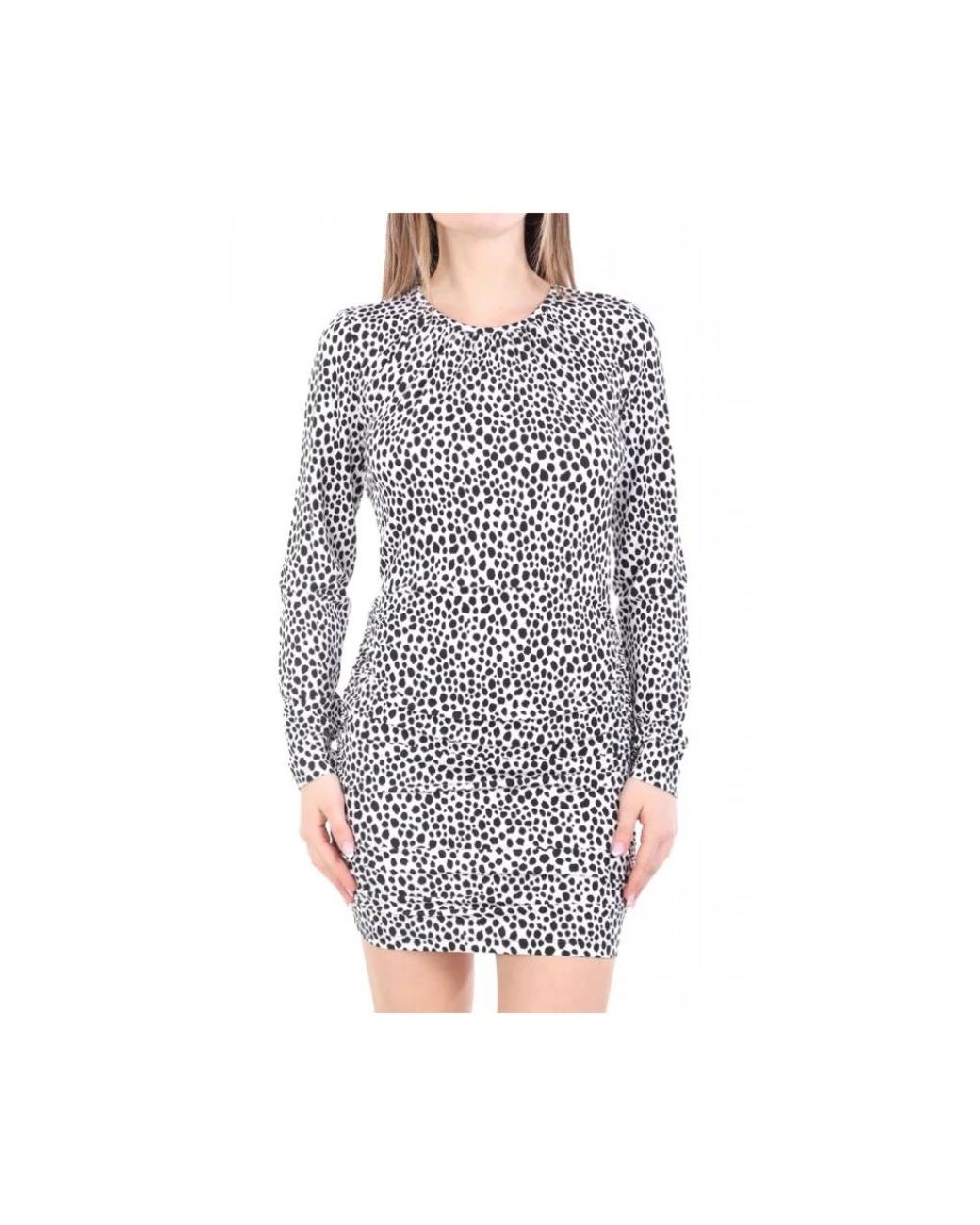 Michael Kors Kleedjes ,Veelkleurig ,Mr 582Lngqs Mini Jurk in het Gray