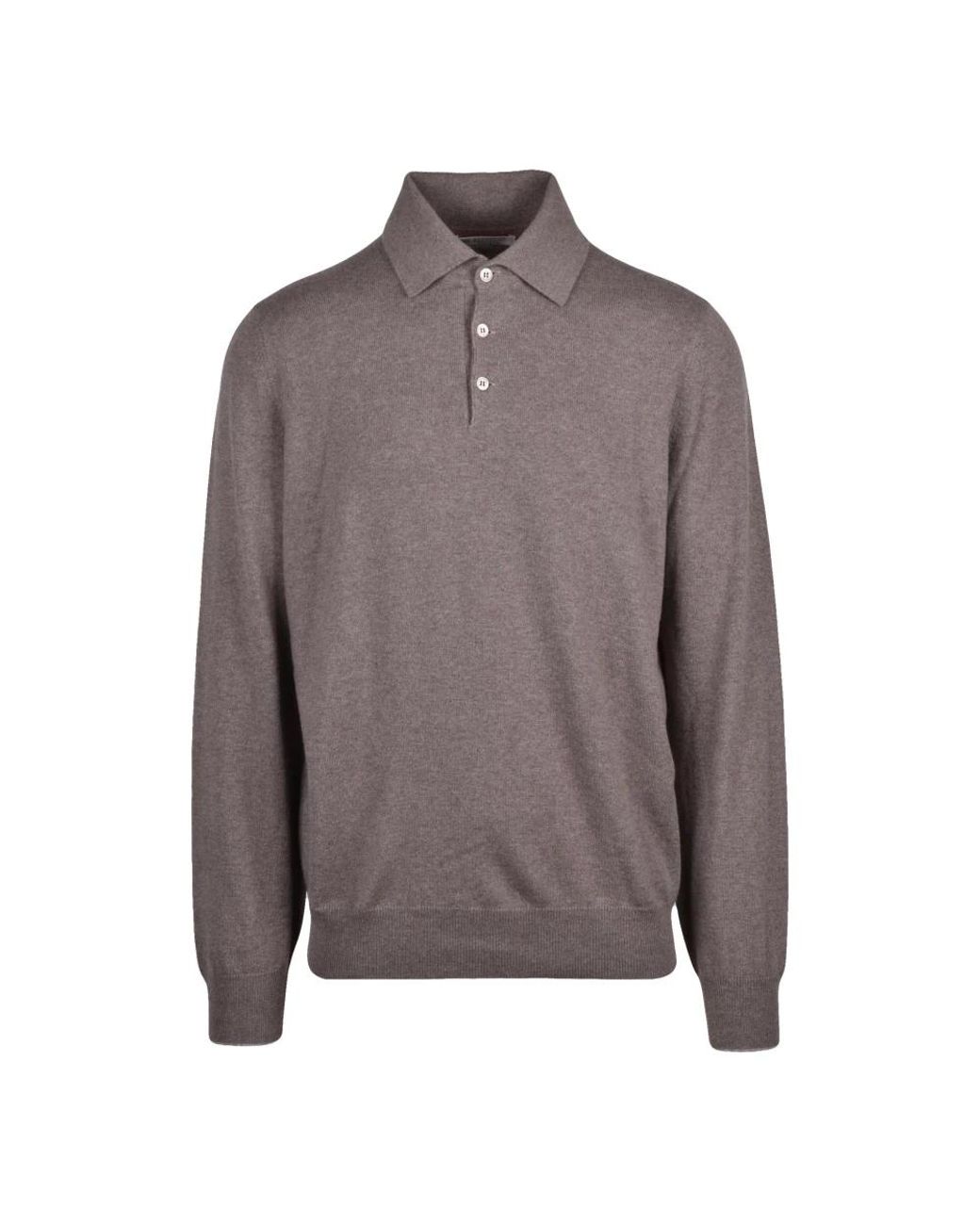 Brunello Cucinelli Polo in het Brown voor heren