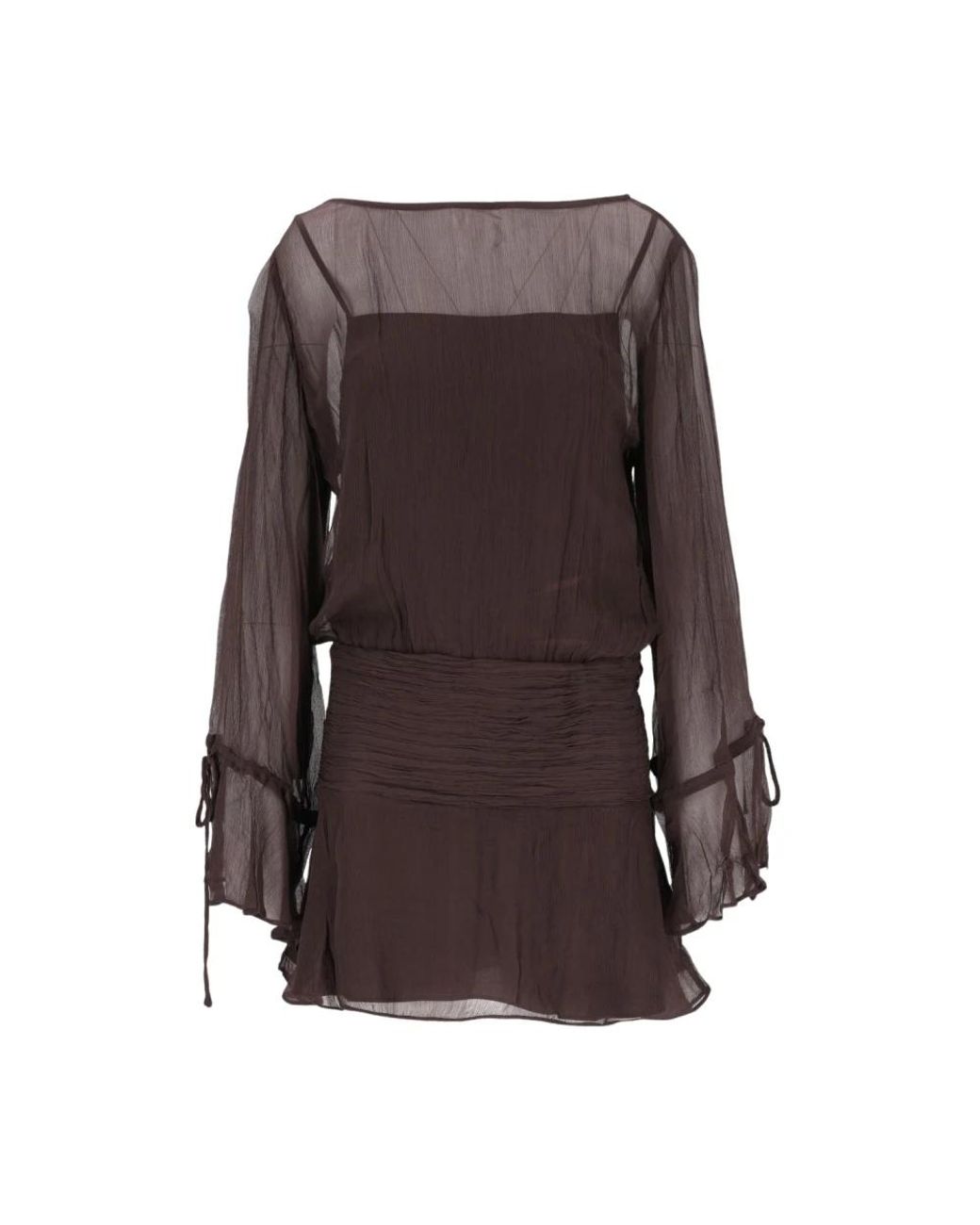 Staud Brown Short Dresses