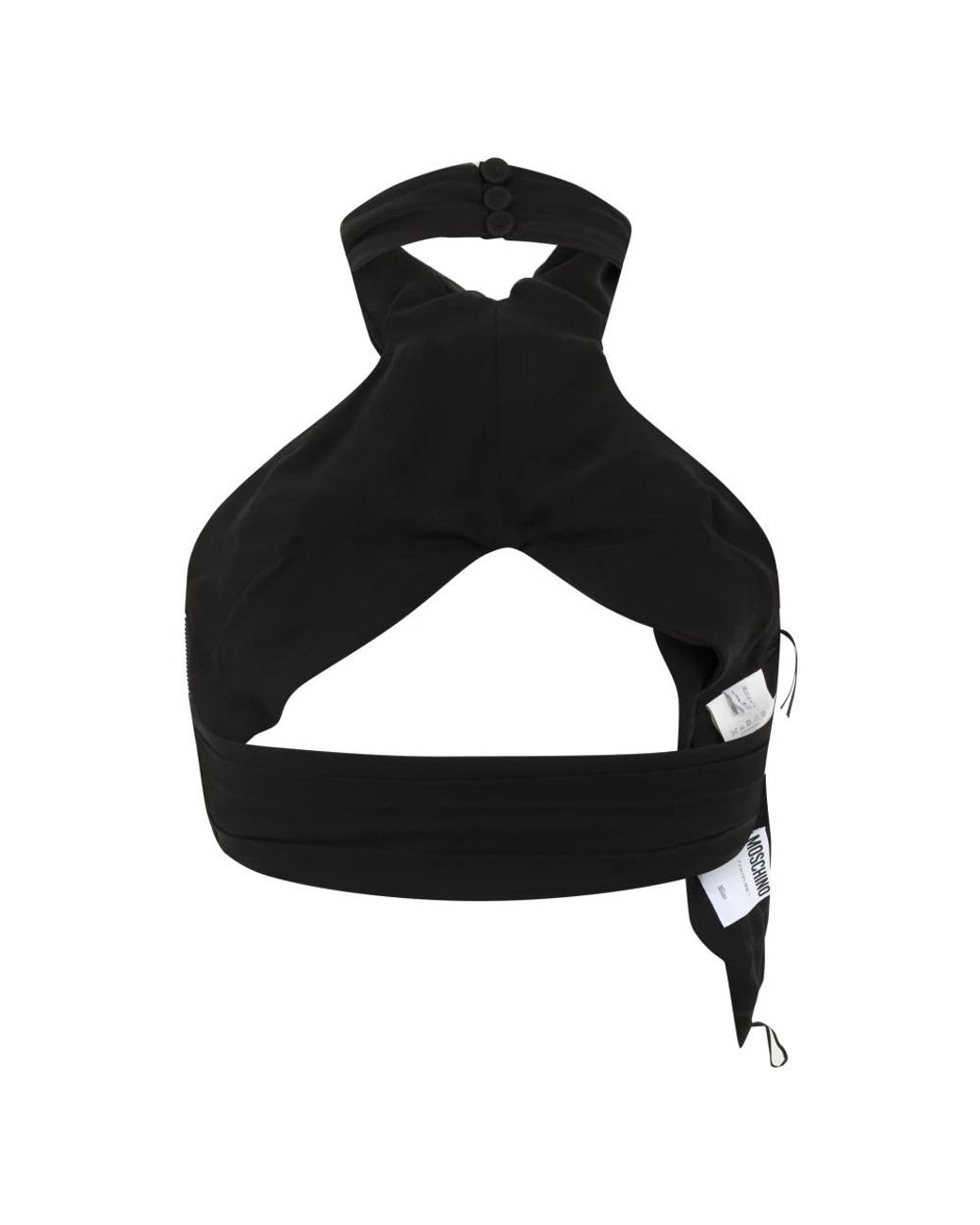 Moschino Black Sleeveless Tops