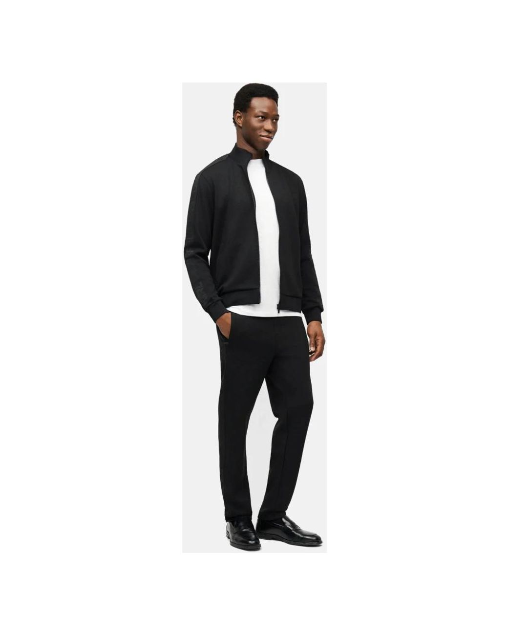 Karl Lagerfeld Black Zip-Throughs for men