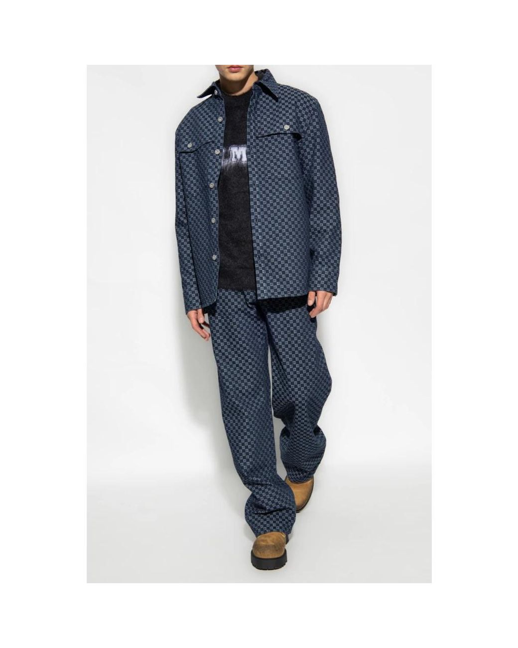 Balmain Blue Denim Jackets for men