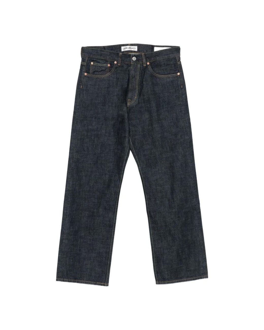Our Legacy Blue Straight Fit Jeans for men