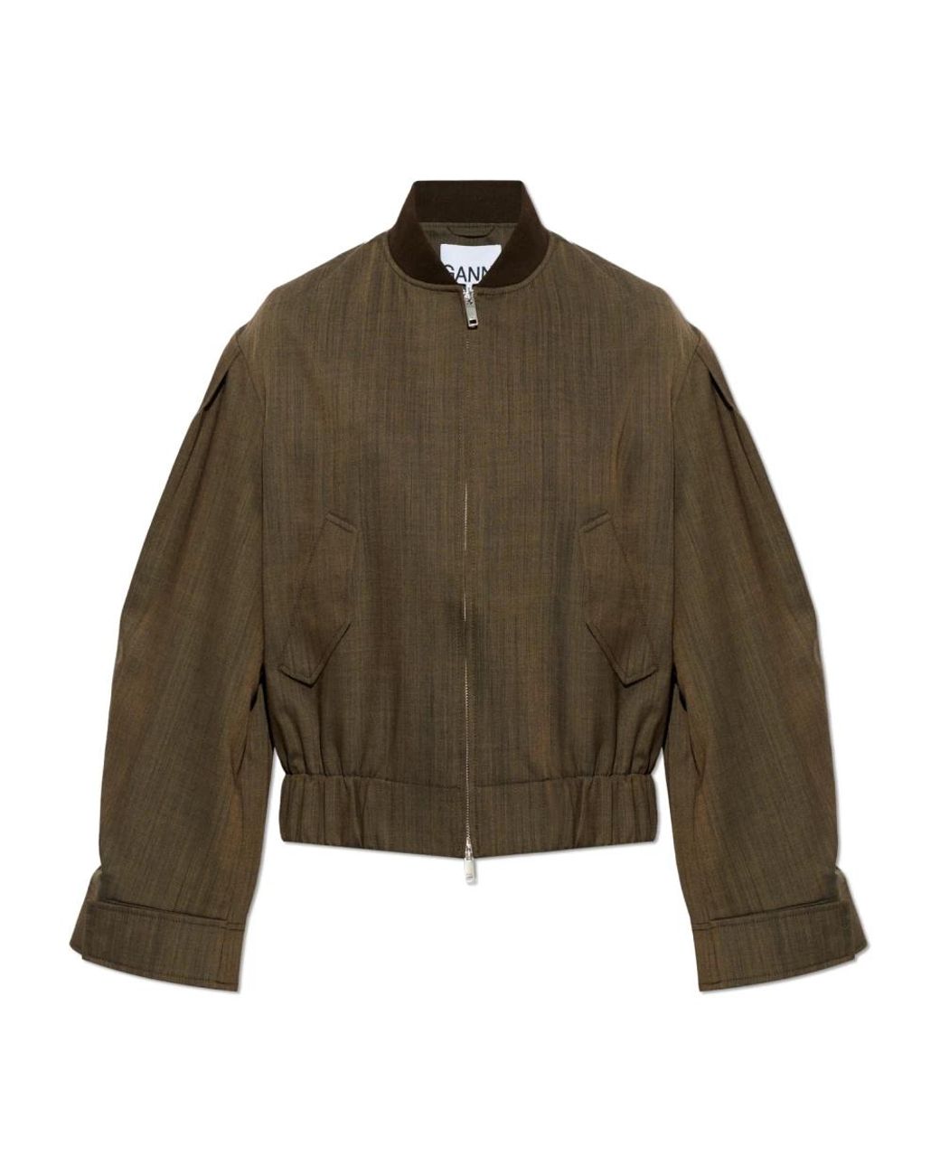 Ganni Green Bomber Jackets