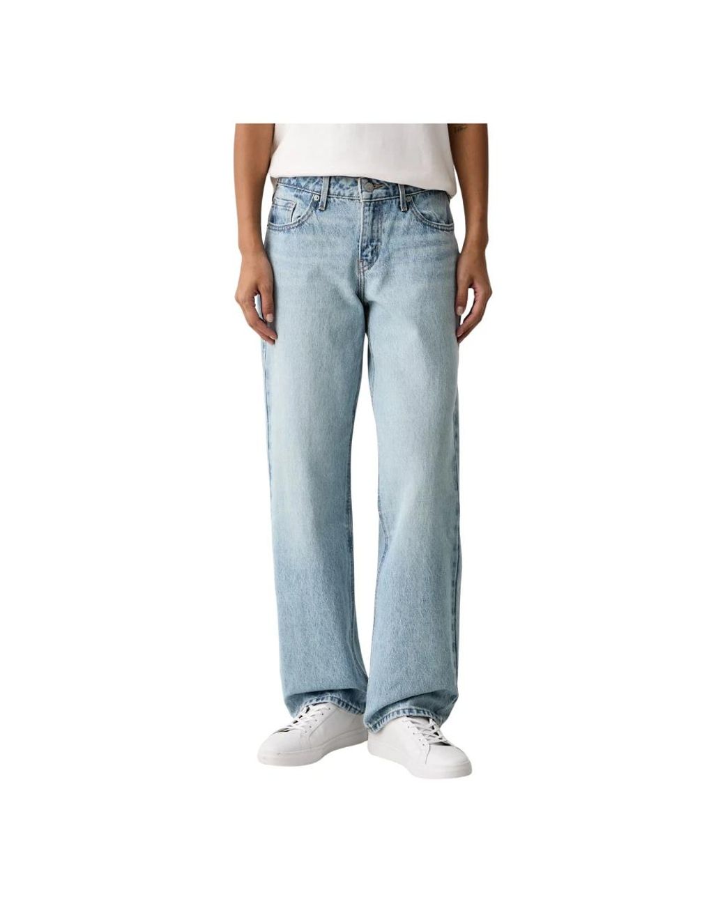 Levi's Low Rechte Jeans in het Blue