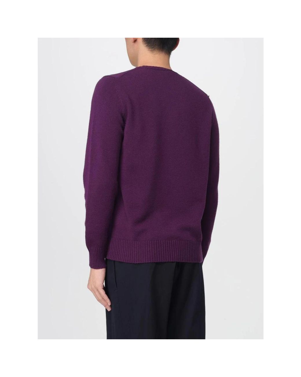 Drumohr Purple Cashmere Knitwear for men