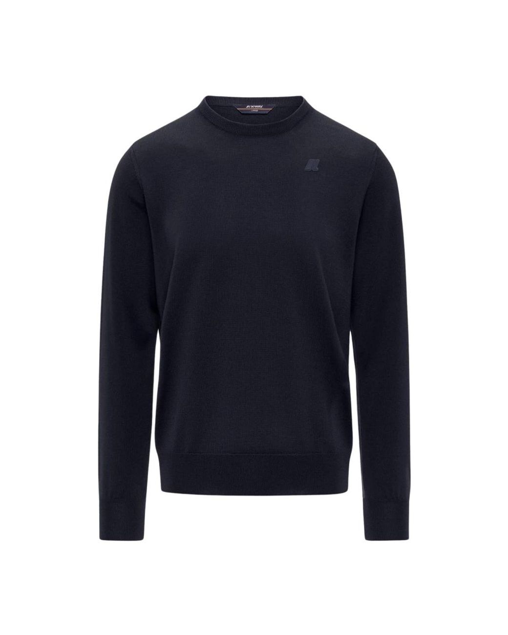 K-Way Blue Round-Neck Knitwear for men