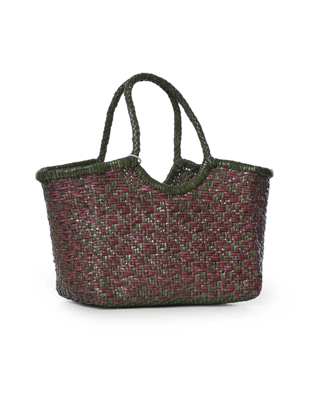 Dragon Diffusion Brown Geflochtene Ledertasche