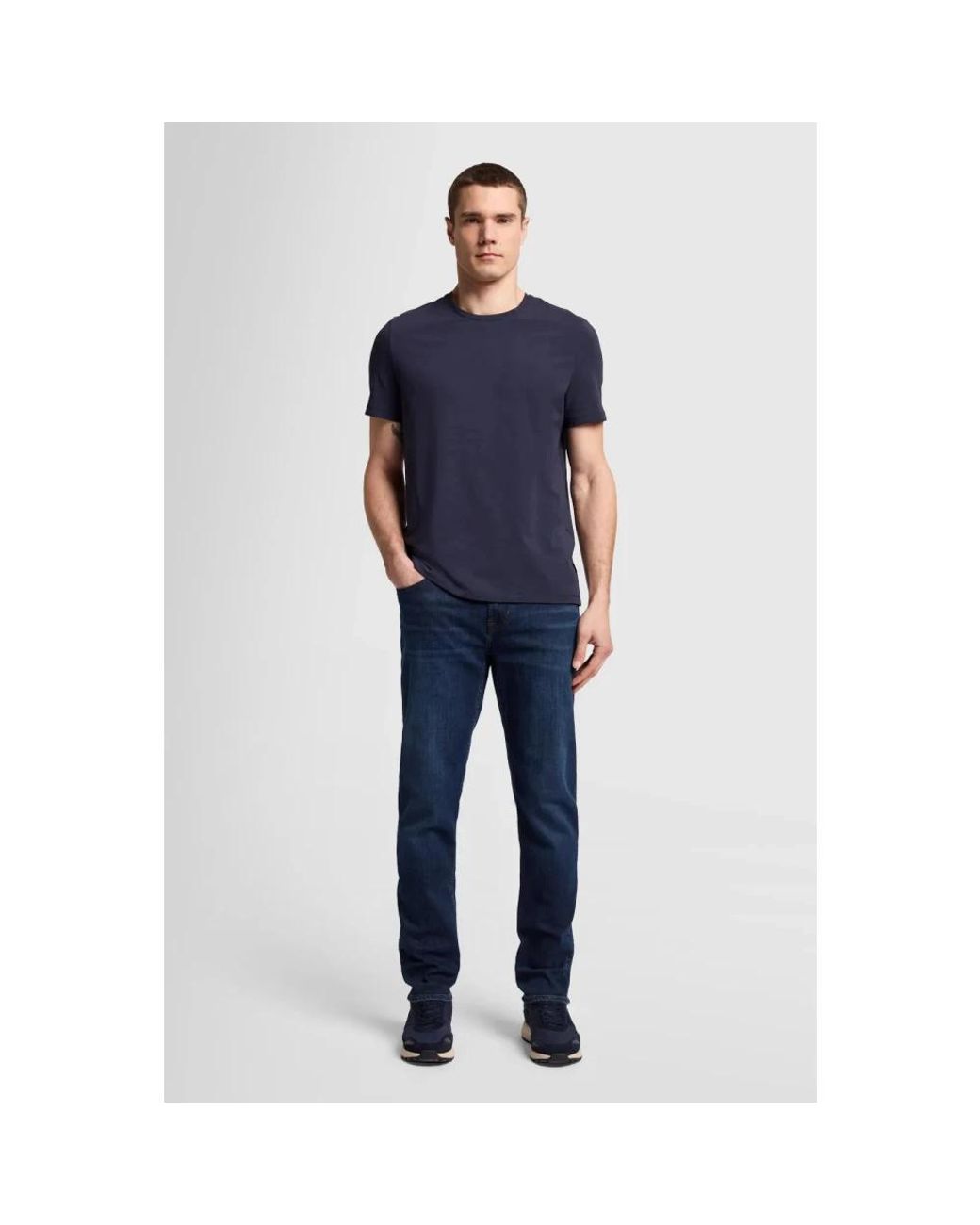 7 For All Mankind Blue Slim Fit Jeans for men