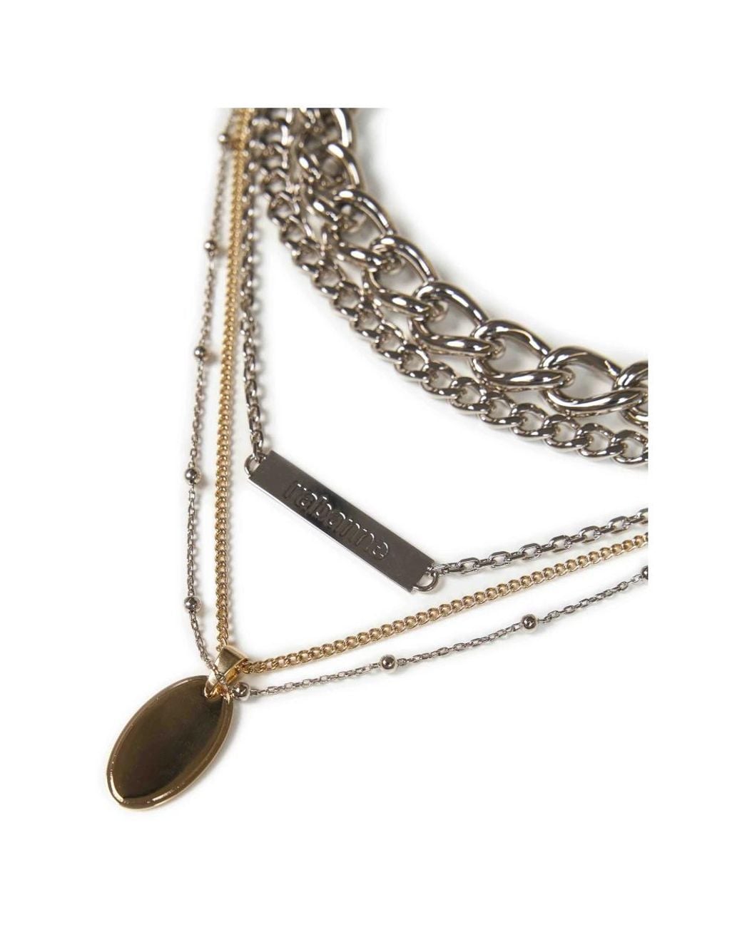 Necklaces Rabanne de color Metallic