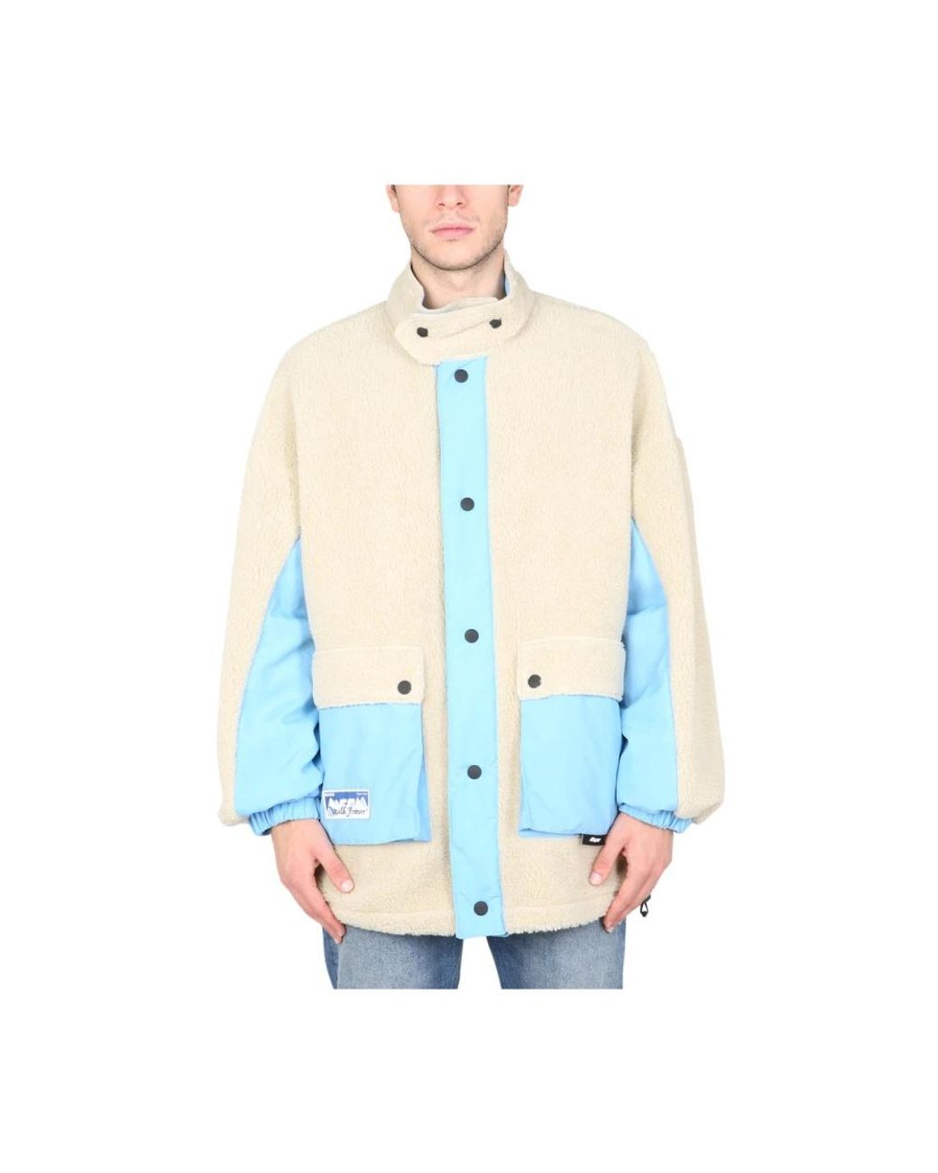 MSGM Blue Down Jackets for men