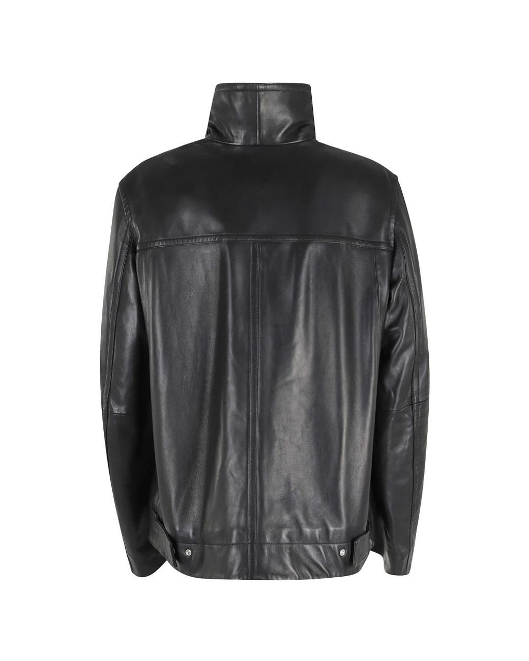 Sportmax Black Leather Jackets