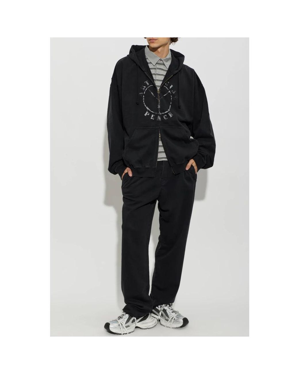 Zip-Throughs Vetements de hombre de color Black