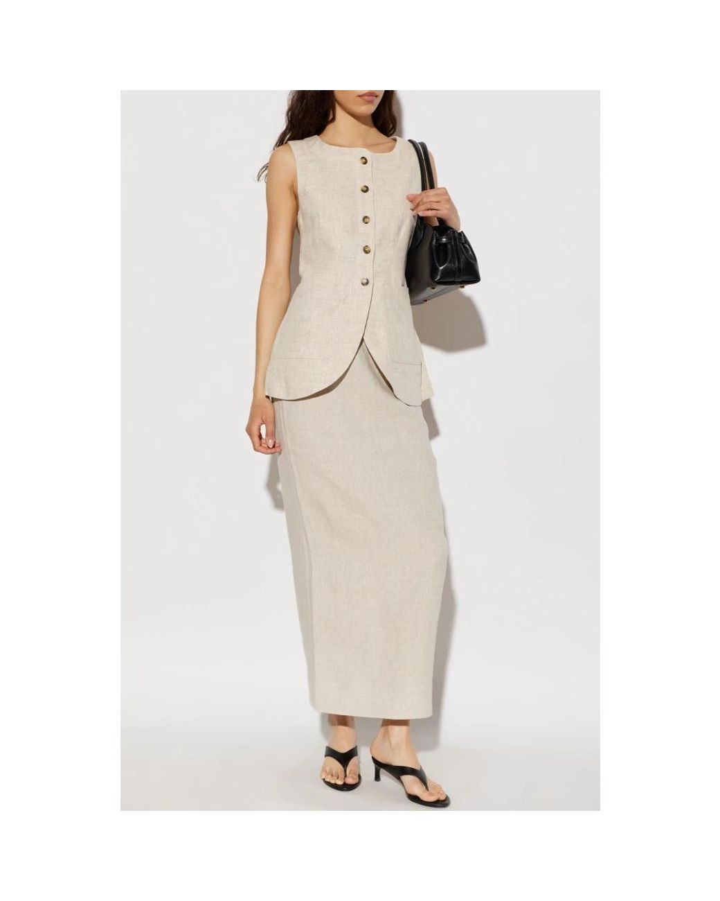 Maxi Skirts Posse de color Natural