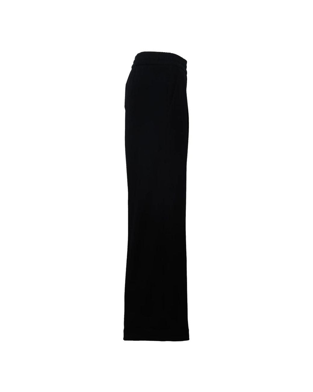 Circolo 1901 Black Wide Trousers