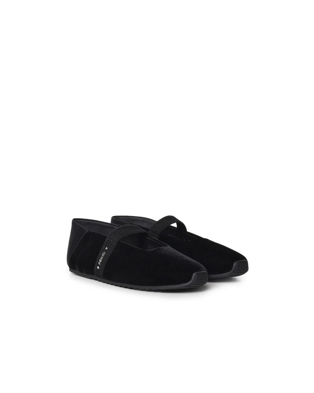 Fendi Black Ballerina Shoes