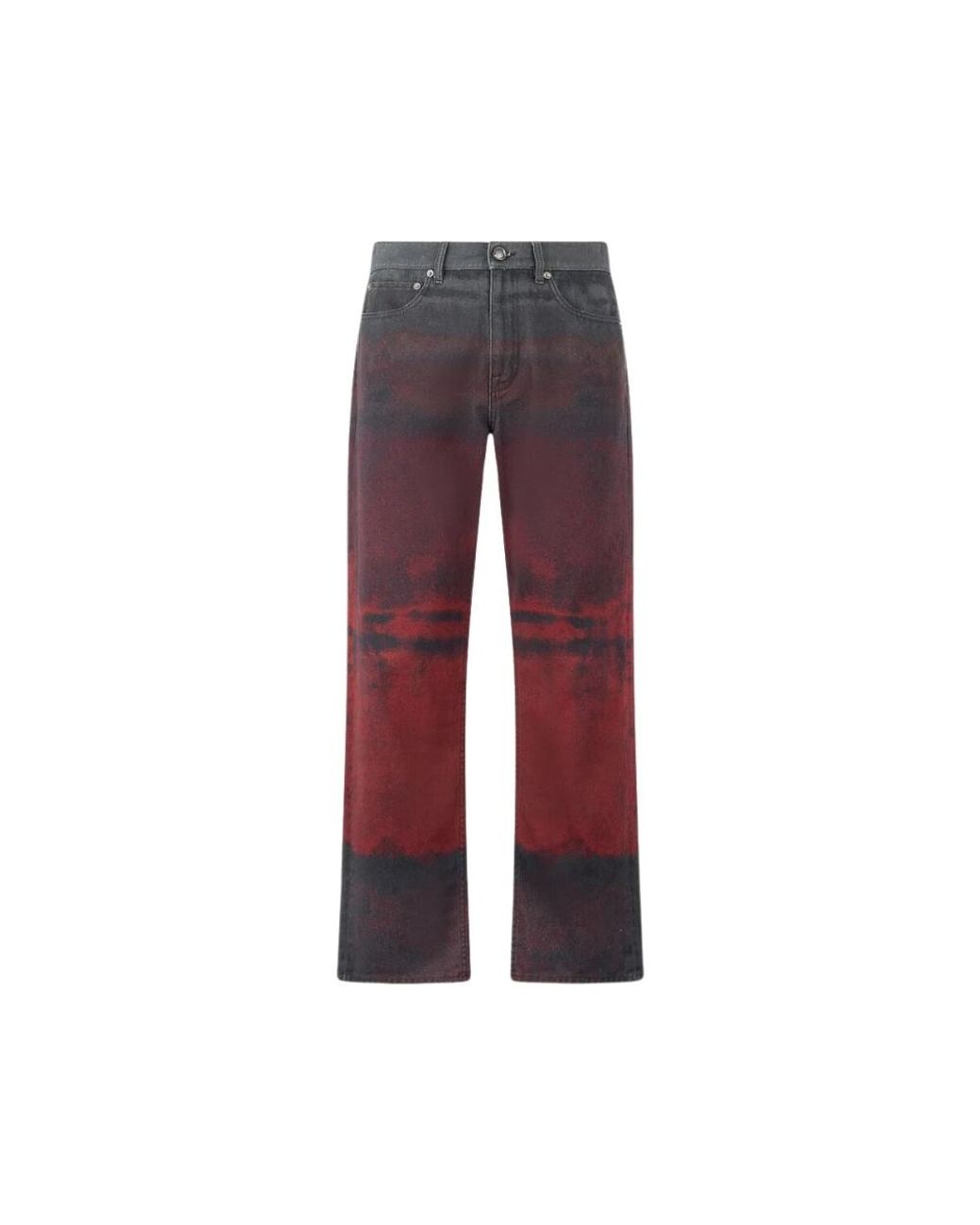 Roberto Cavalli Red Straight Jeans for men