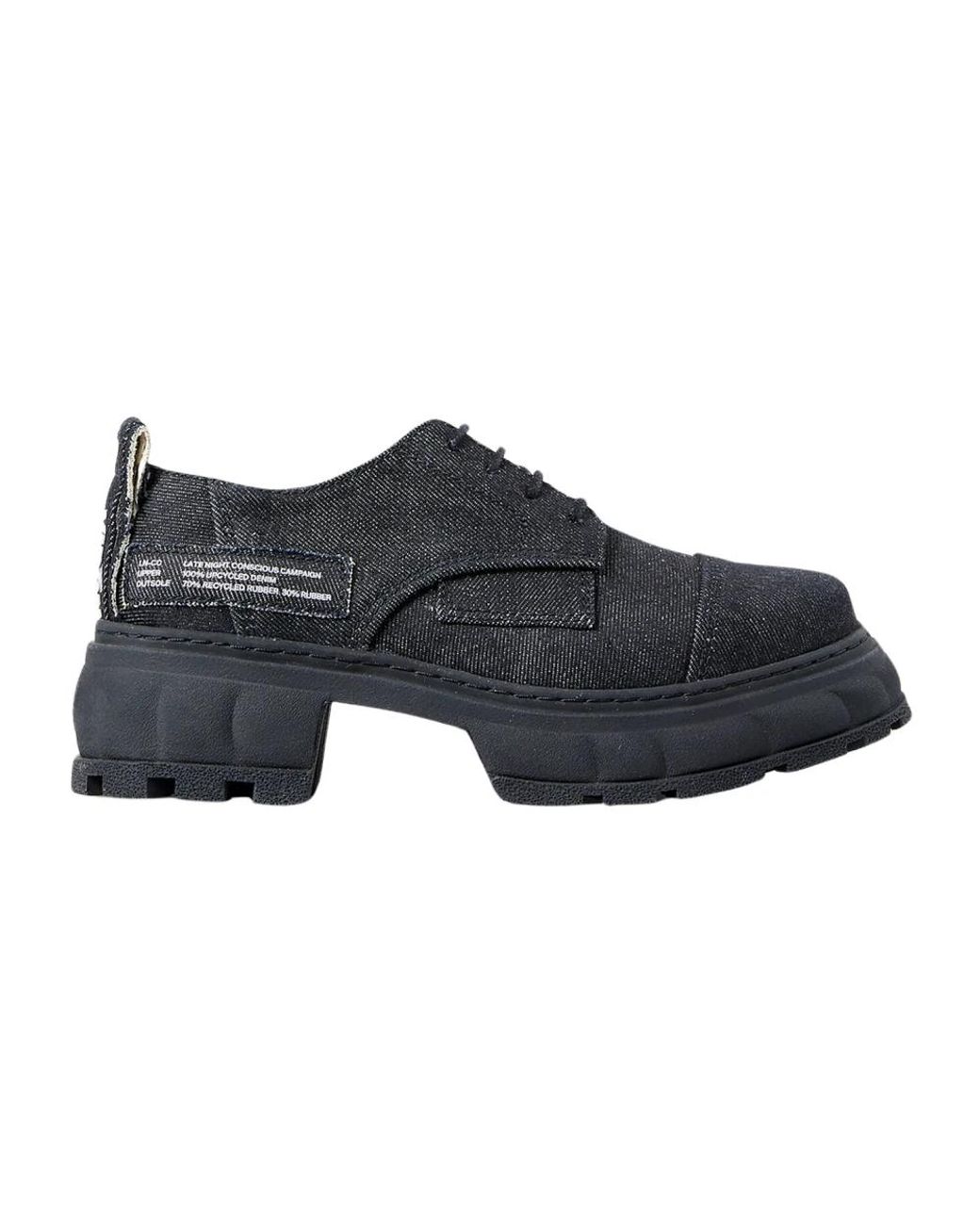 Viron Black Laced Shoes