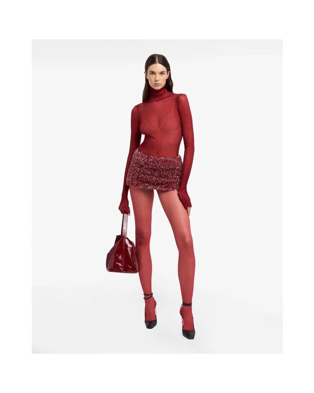 Tights Gcds en coloris Red