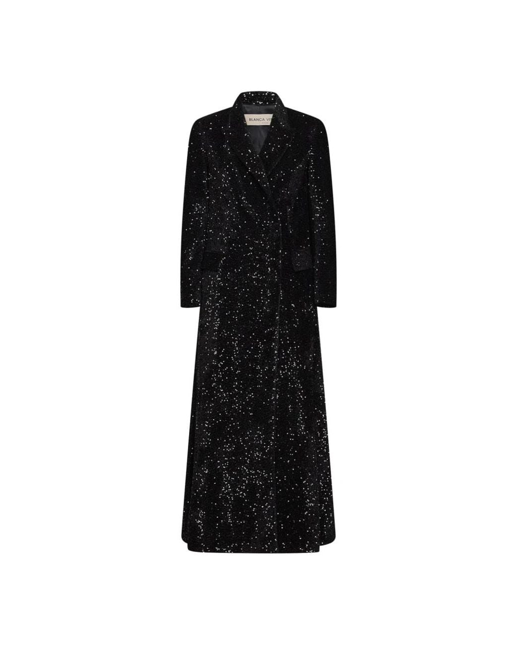 Blanca Vita Black Double-Breasted Coats