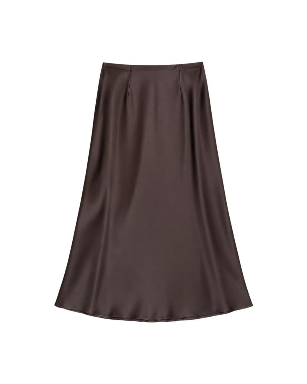 Midi Skirts Clips en coloris Brown