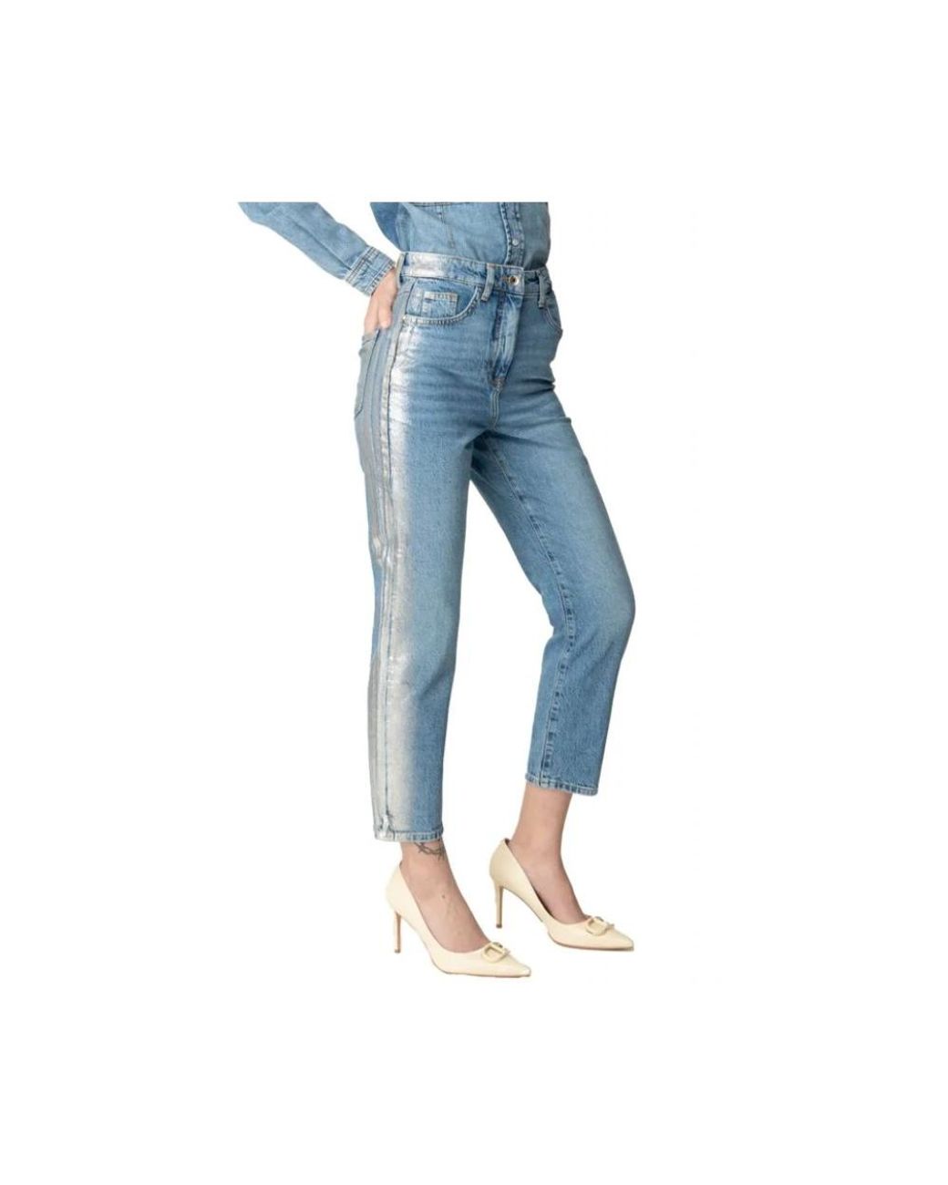 Patrizia Pepe Blue Cropped Jeans