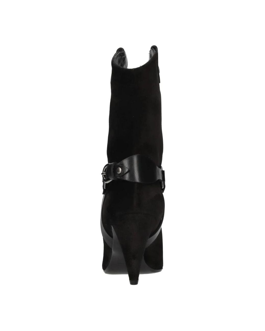 Strategia Black Cowboy & Biker Boots