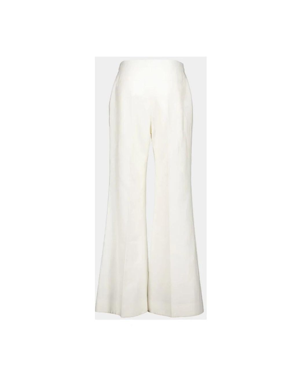 Givenchy White Wide Trousers