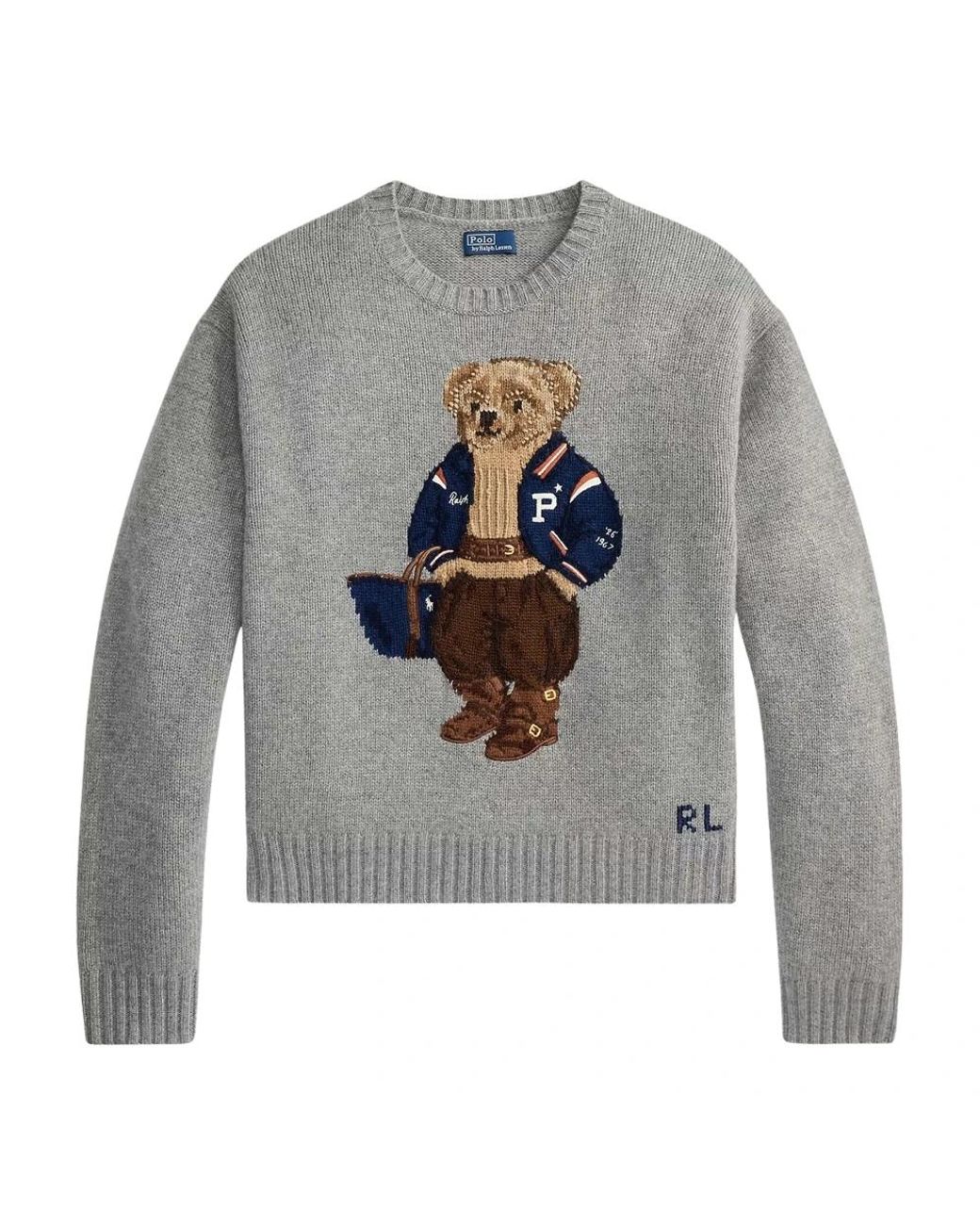 Ralph Lauren Gray Round-Neck Knitwear