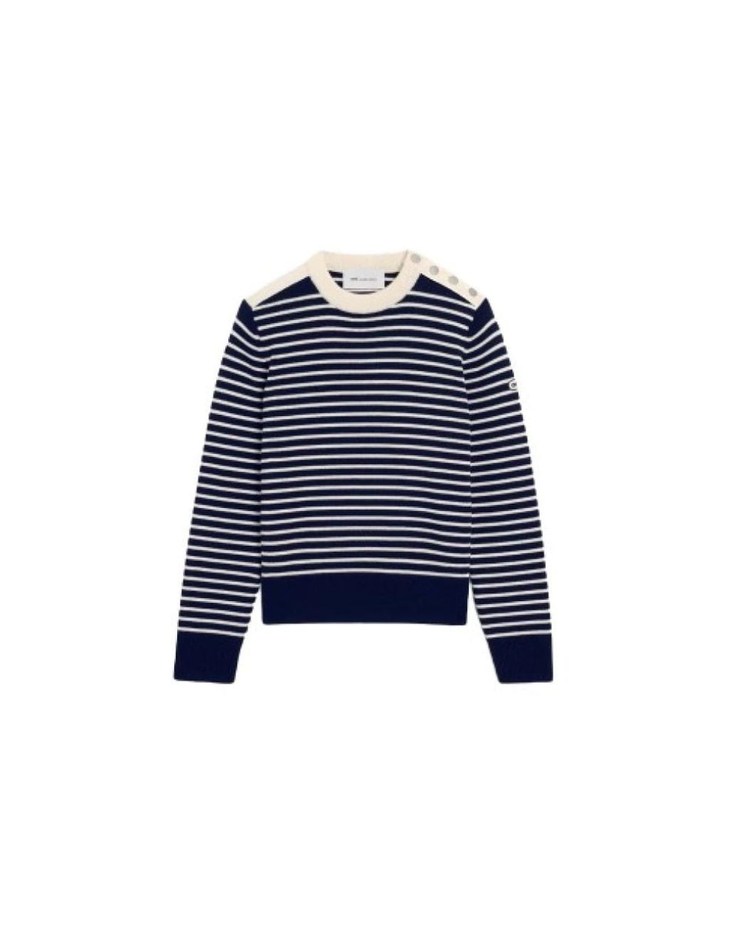 AMI Pull Marinière in het Blue