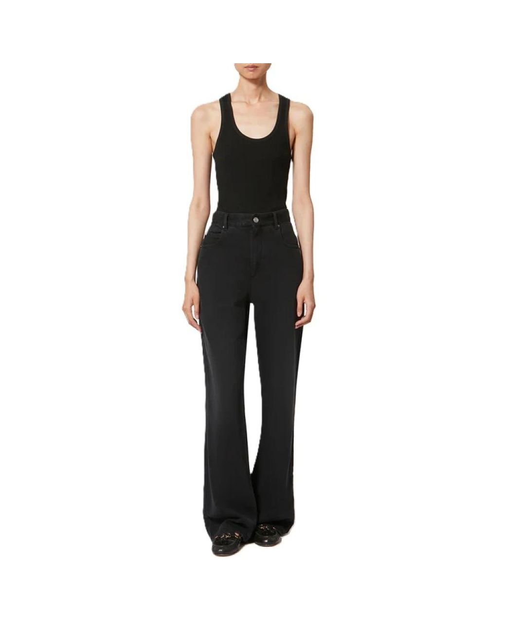 Isabel Marant Black Boot-Cut Jeans