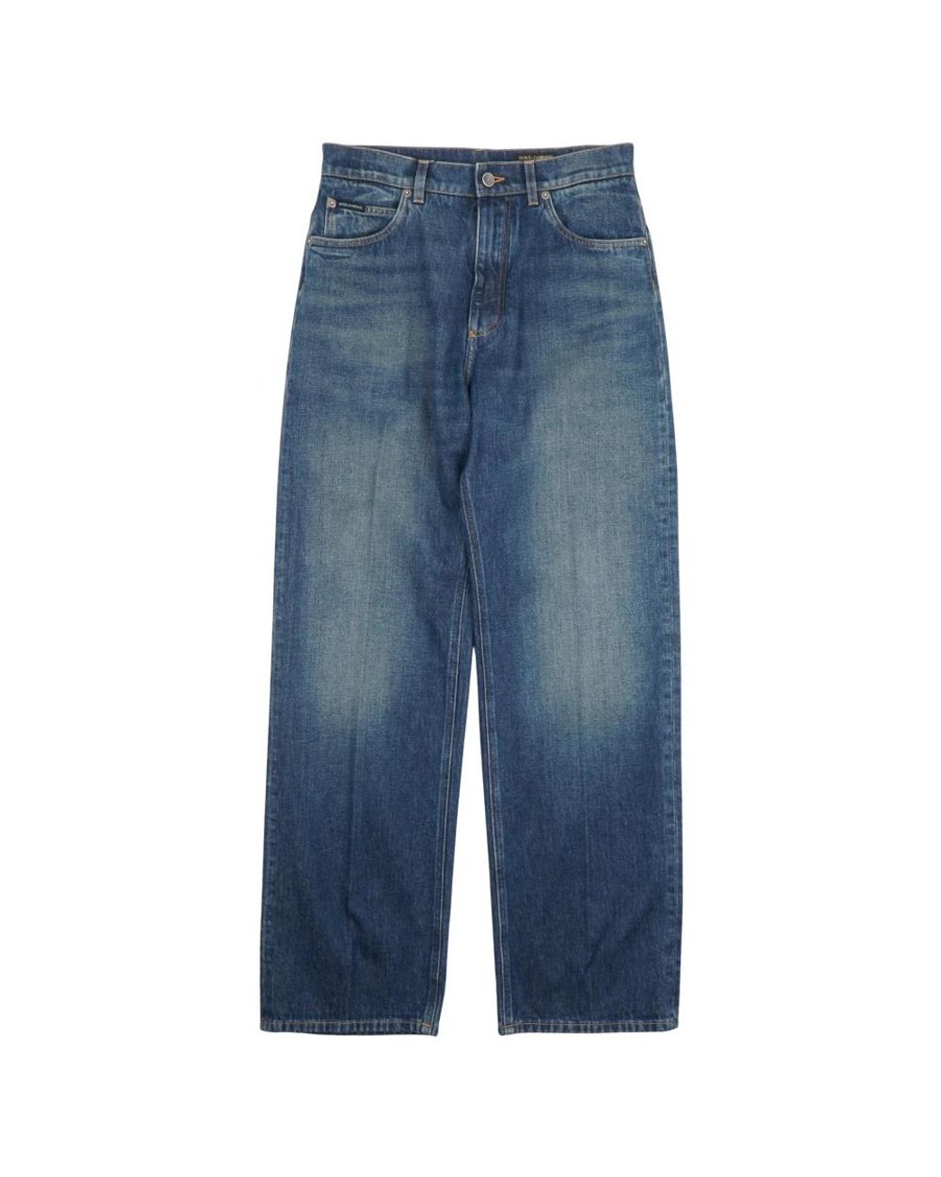 Dolce & Gabbana Blue Loose Fit Jeans for men