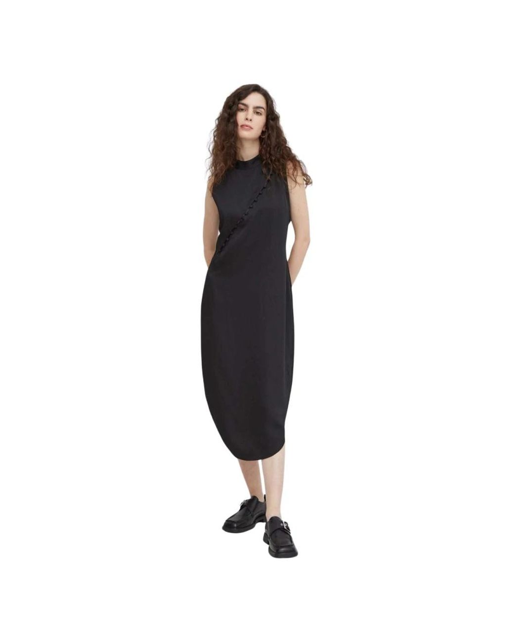 Midi Dresses Bruuns Bazaar en coloris Black