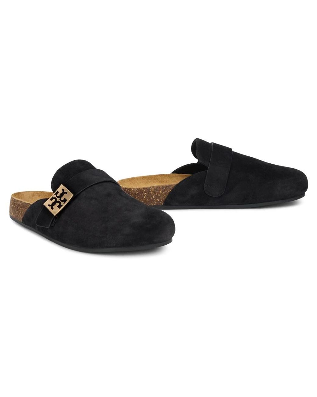 Mules Tory Burch de color Black