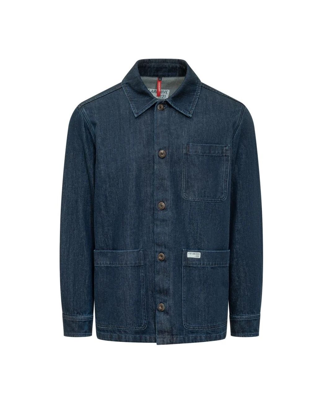 Fay Blue Denim Jackets for men