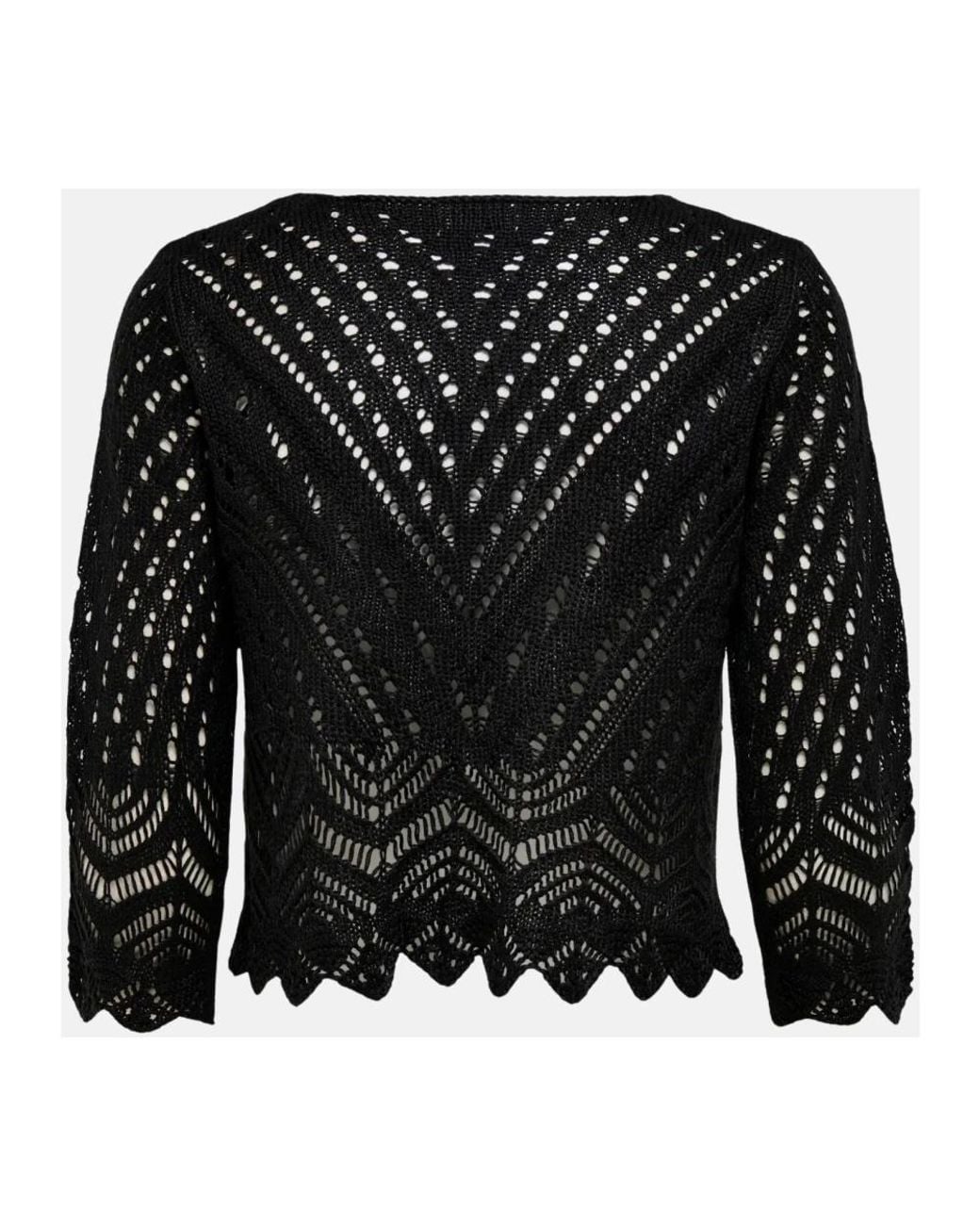 Jacqueline De Yong Black V-Neck Knitwear