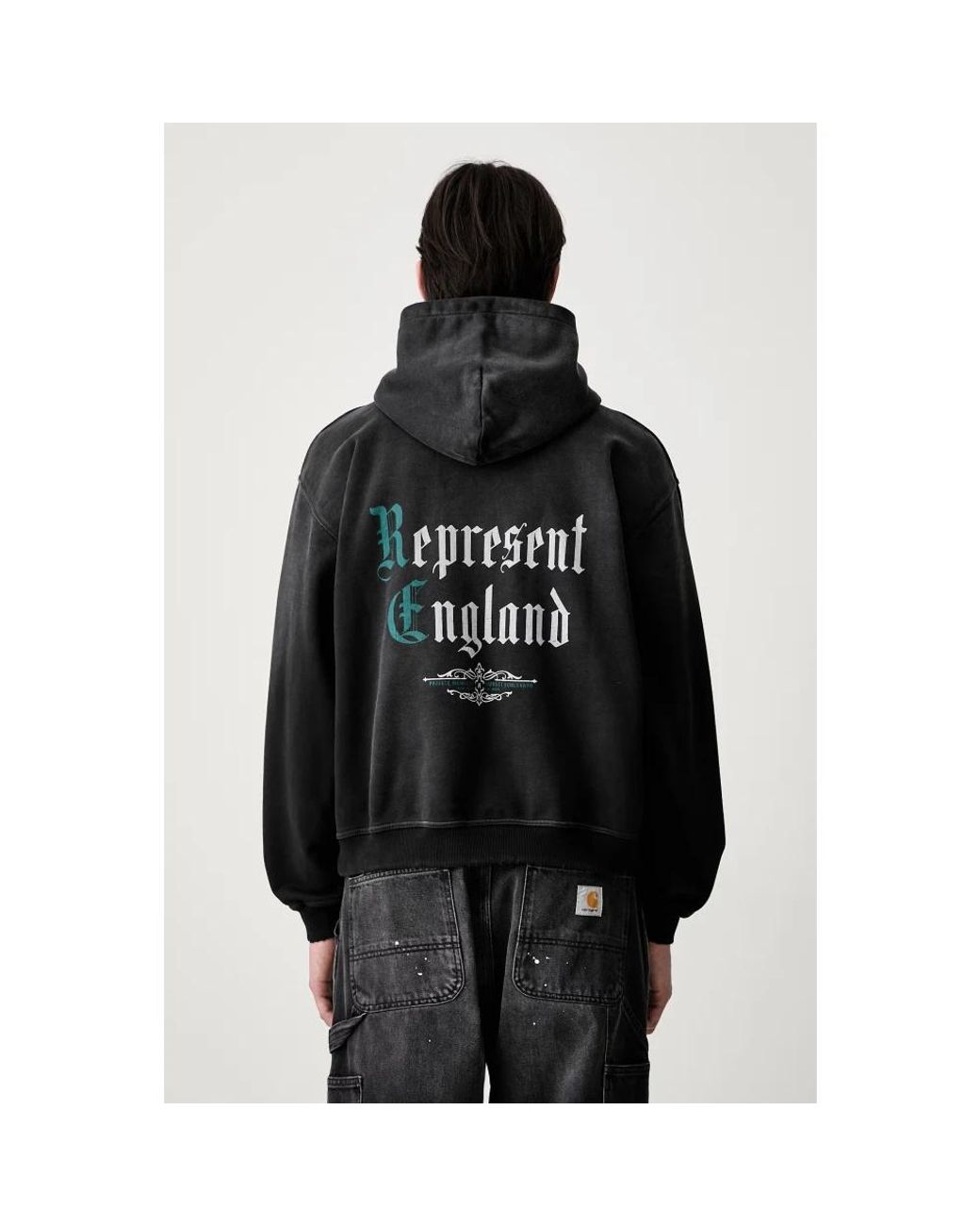 Zip-Throughs Represent de hombre de color Black