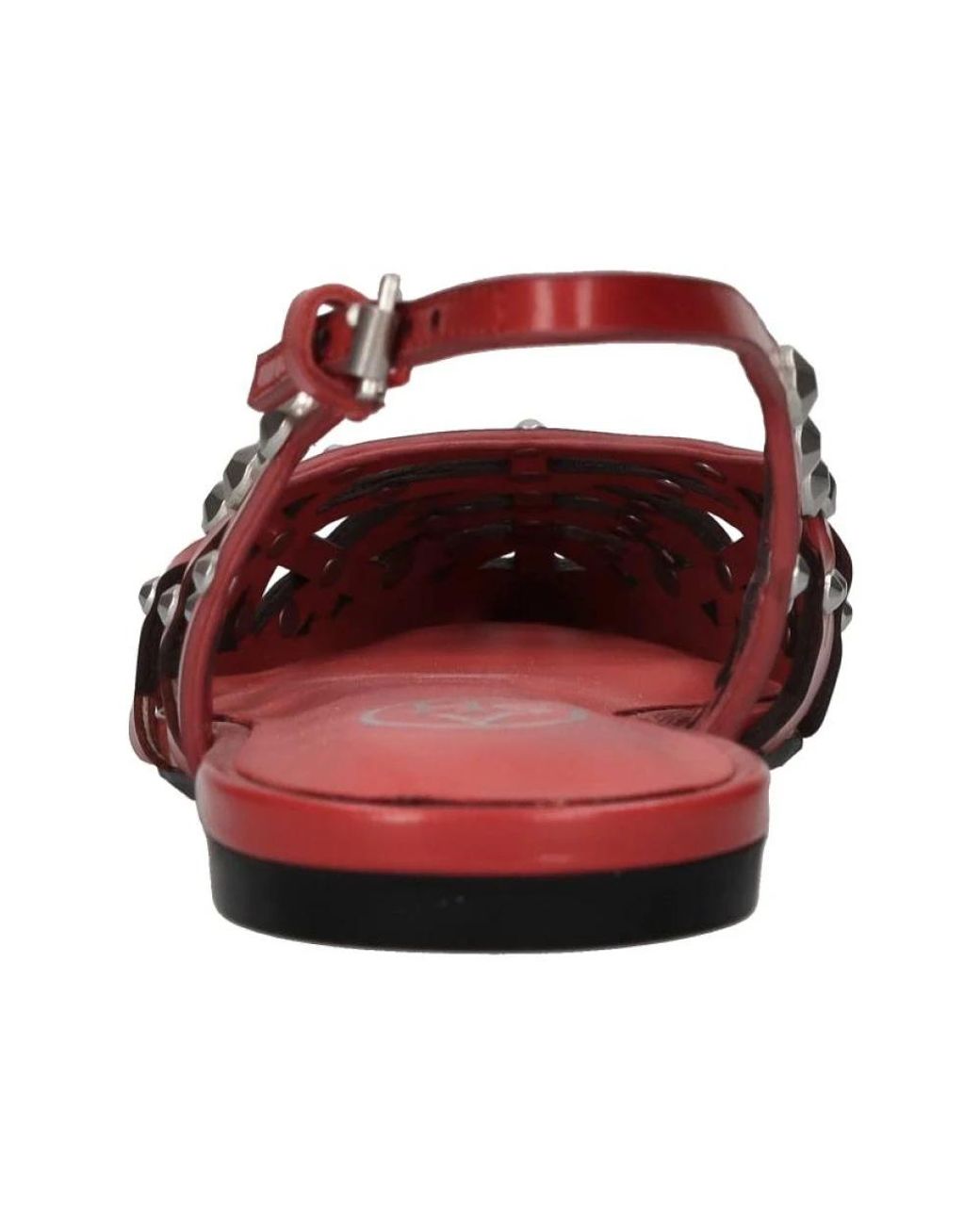 Ash Red Flat Shoes