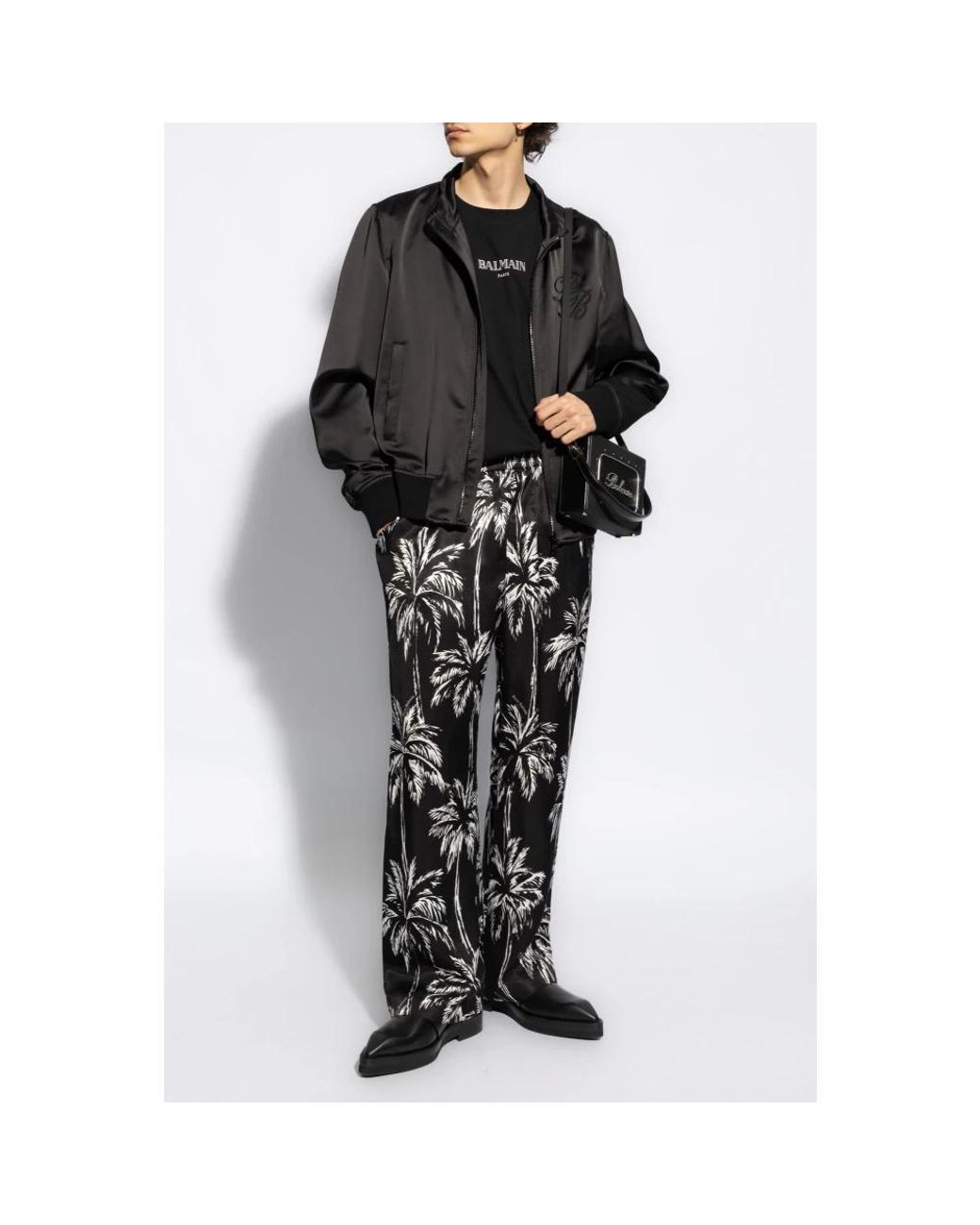 Balmain Black Straight Trousers for men