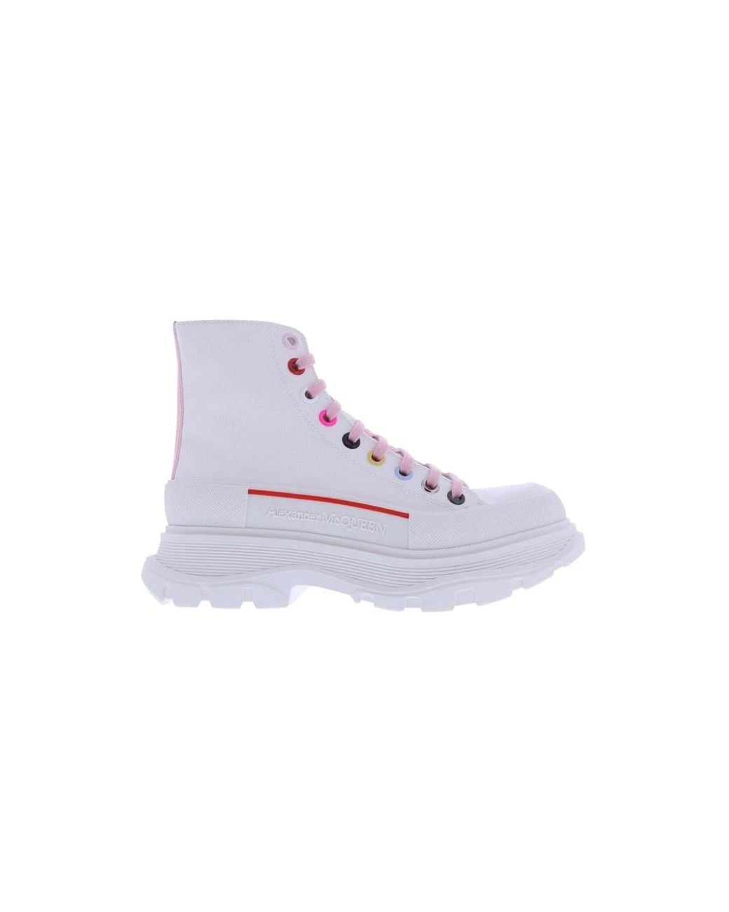 McQueen Purple Lace-Up Boots