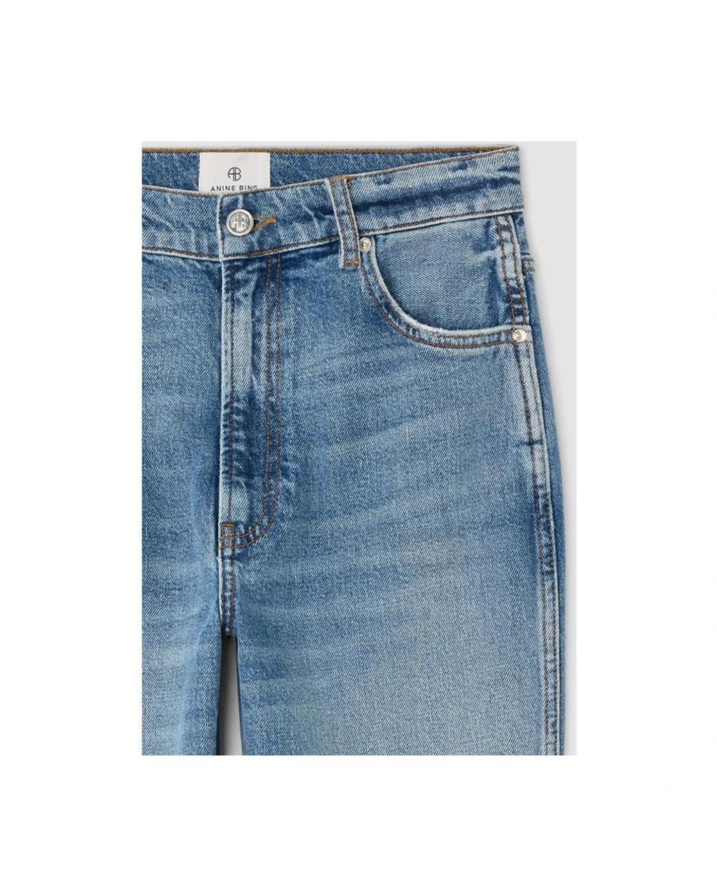 Anine Bing Blue Straight Fit Jeans