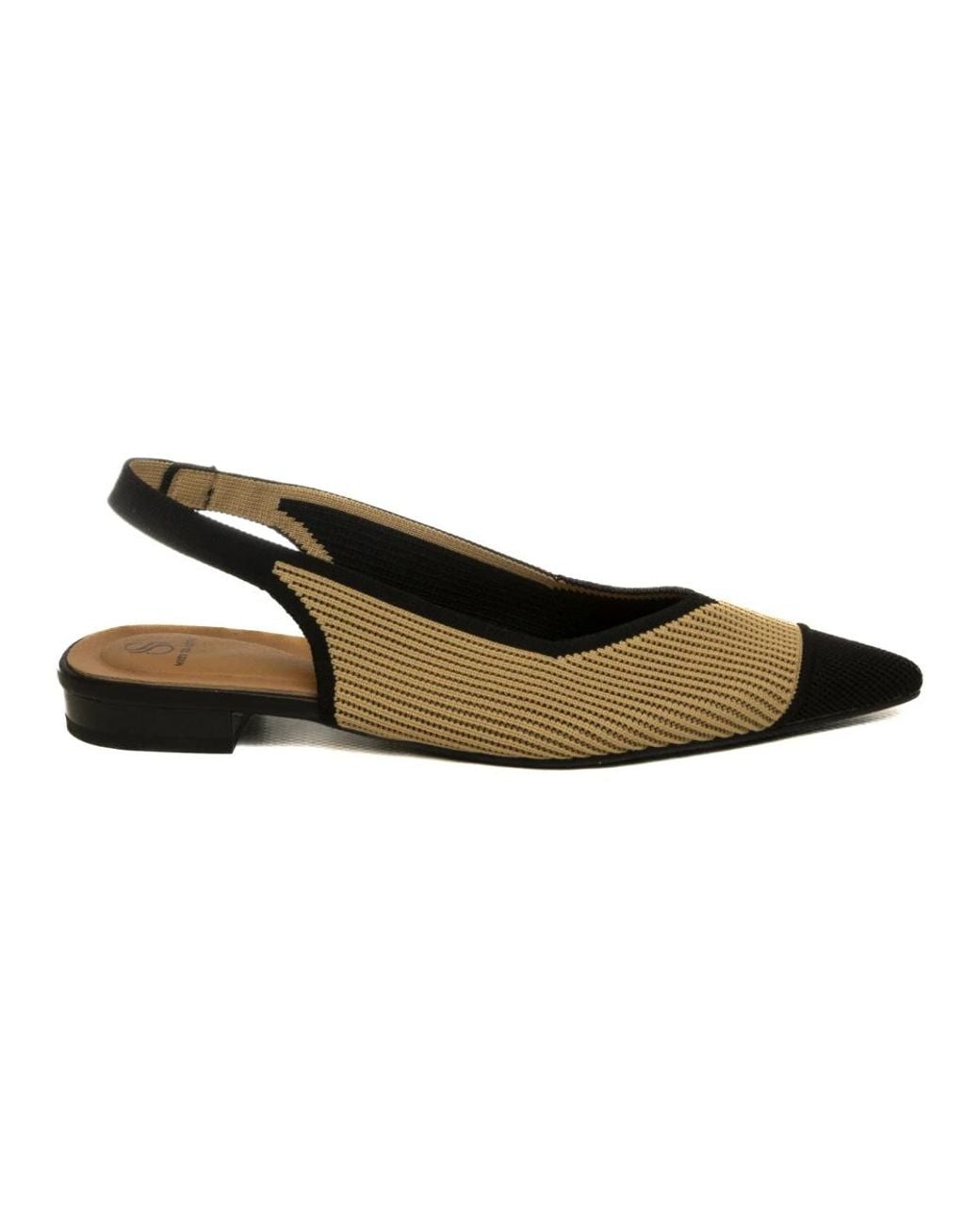 Miss Elastic Brown Ballerina Shoes