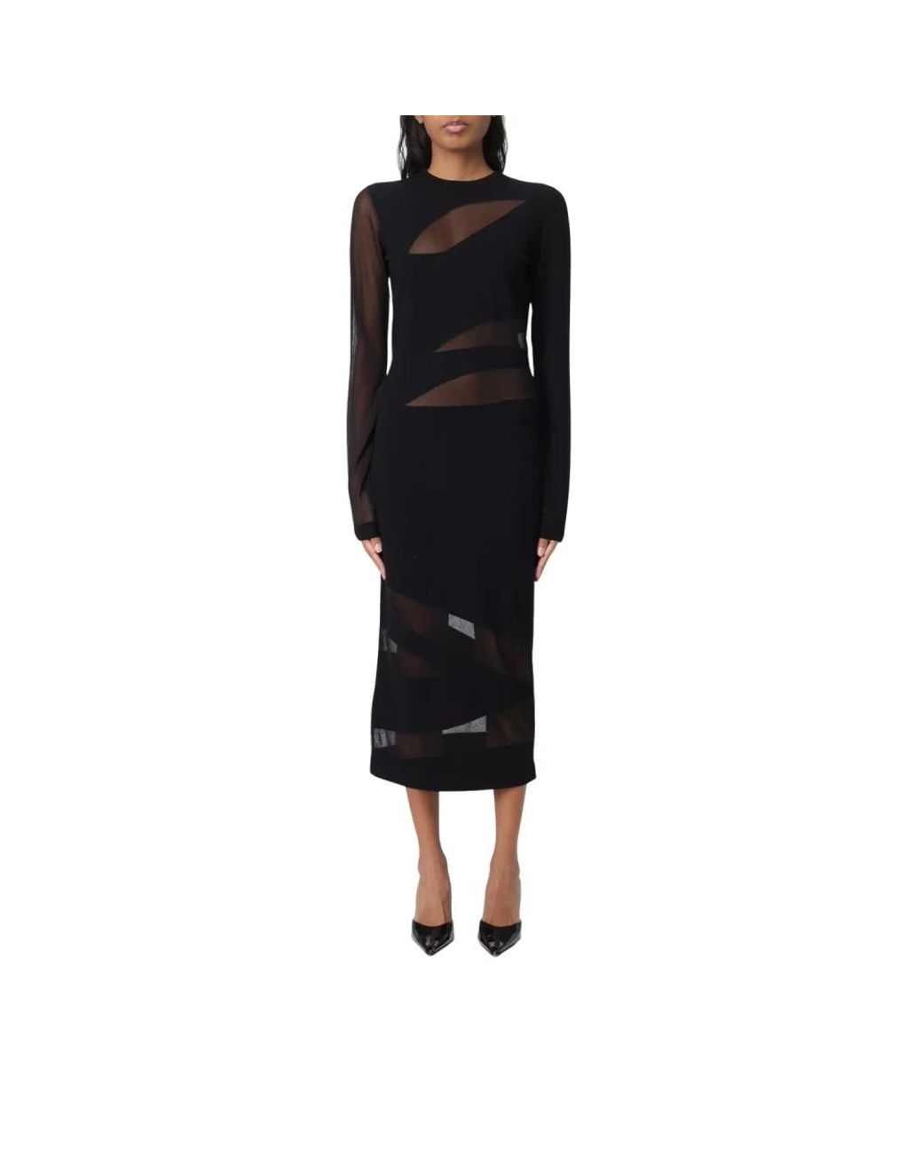 Just Cavalli Black Midi Dresses