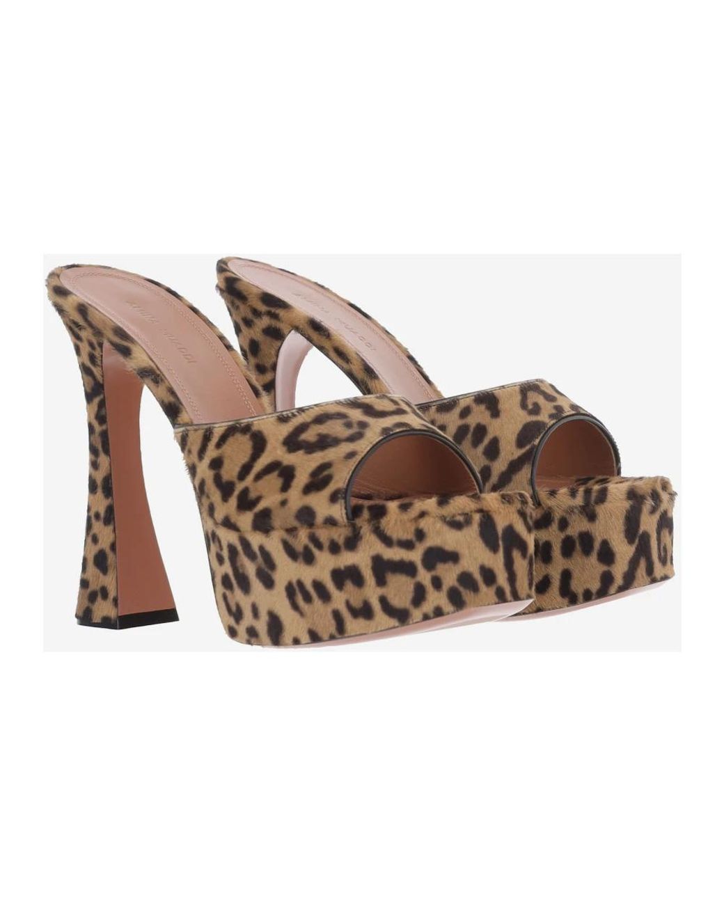 AMINA MUADDI Metallic Heeled Mules